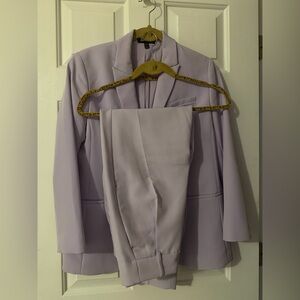 Express Lilac Single-Button Blazer